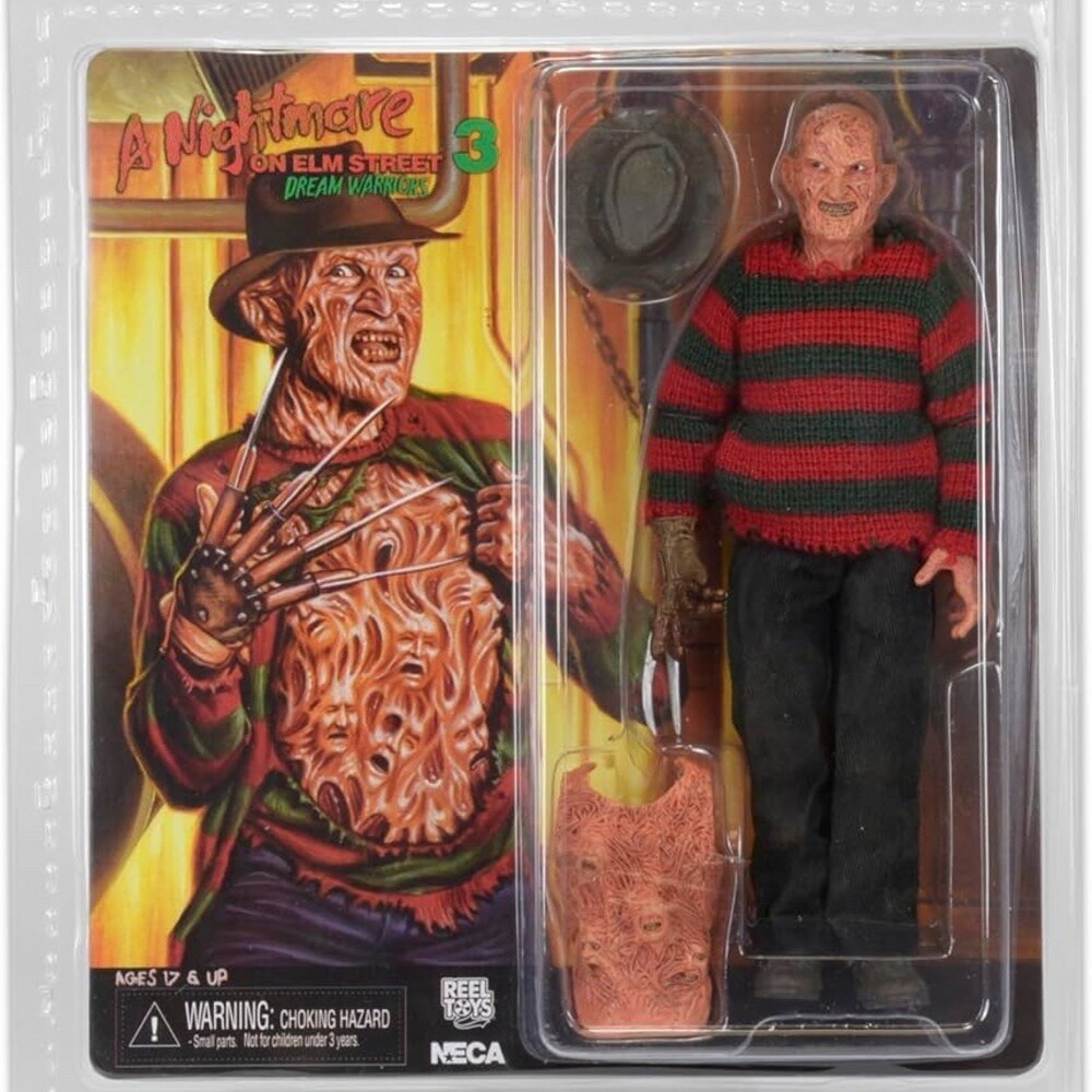 NECA Freddy Krueger Dream Warriors 7in Retro Cloth Action Figure Sealed